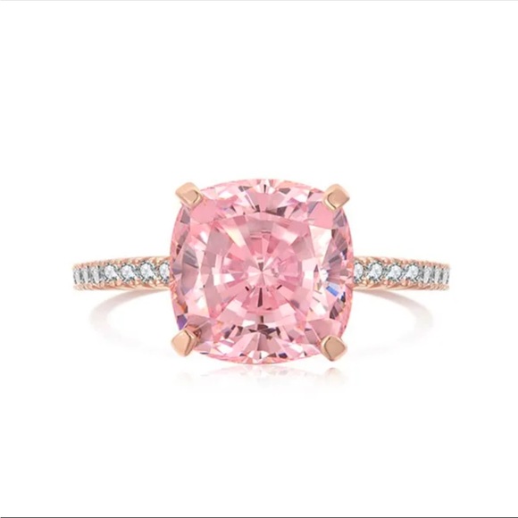 Jewelry - 5ct zirconia pink diamond ring